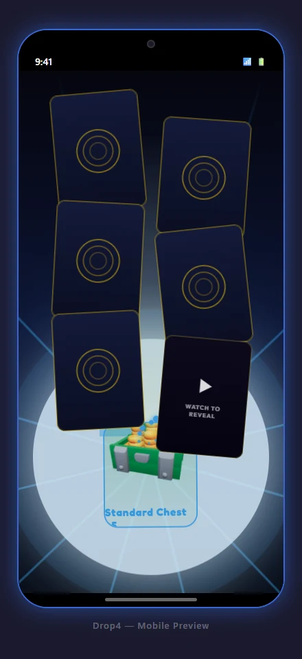Drop4 cosmetic chest opening sequence